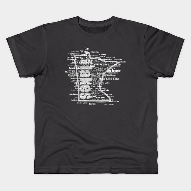 MN Lakes Kids T-Shirt by Northofthepines